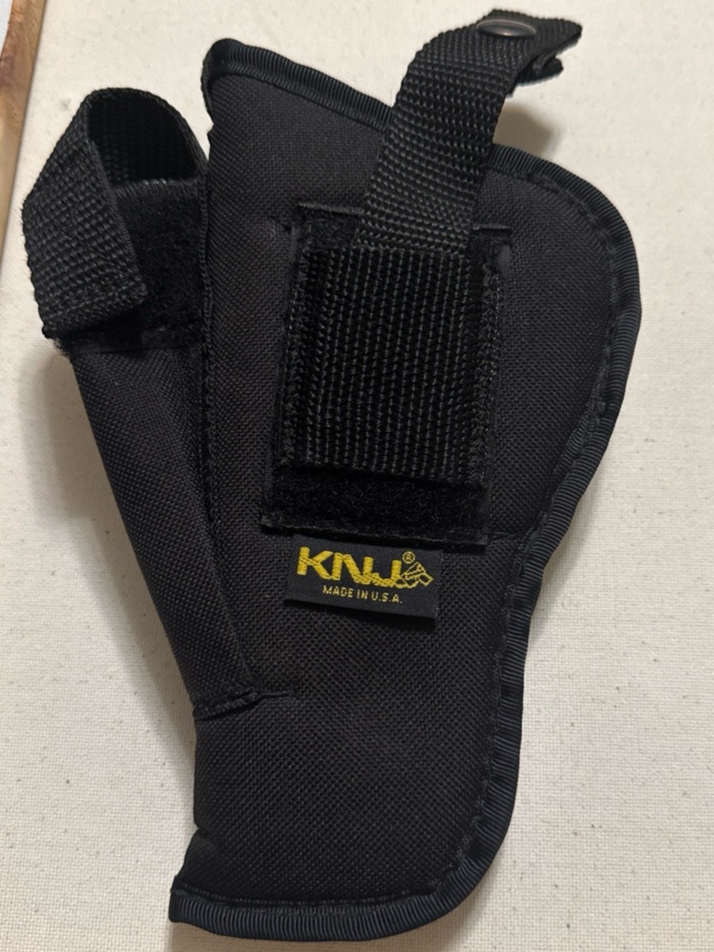 Black Nylon Gun OWB Holster KNJ Made In USA